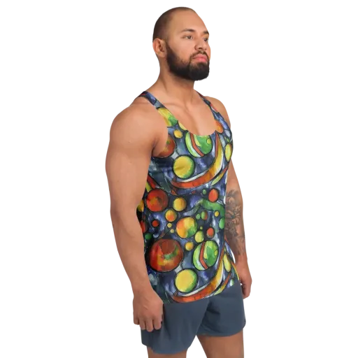 Jewel Tide on a Men's Tank Top
