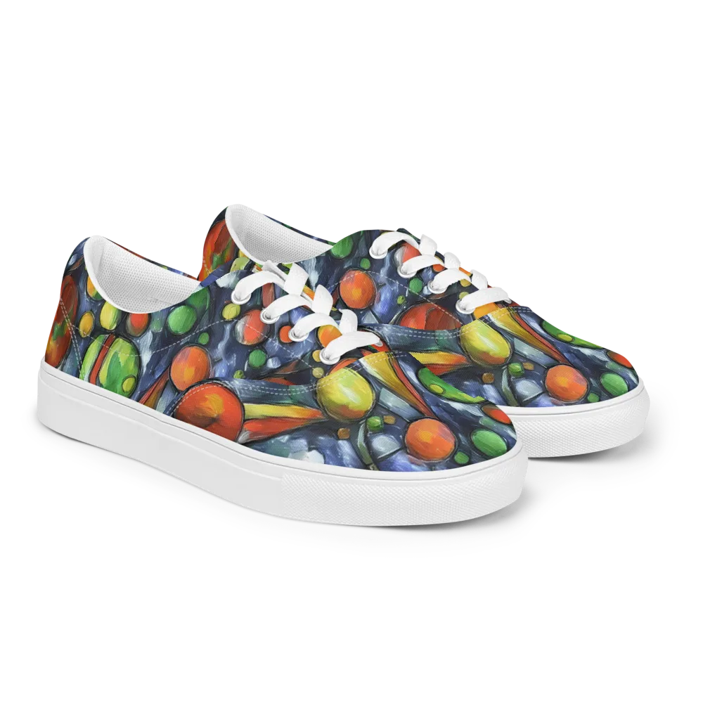 Jewel Tide on Men's Lace-Up Canvas Shoes — Right Front
