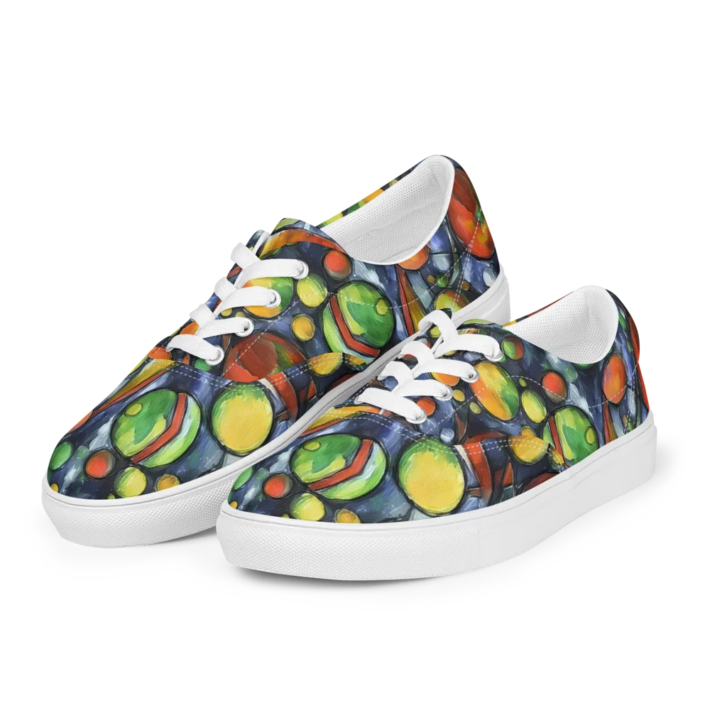 Jewel Tide on Men's Lace-Up Canvas Shoes — Left Front
