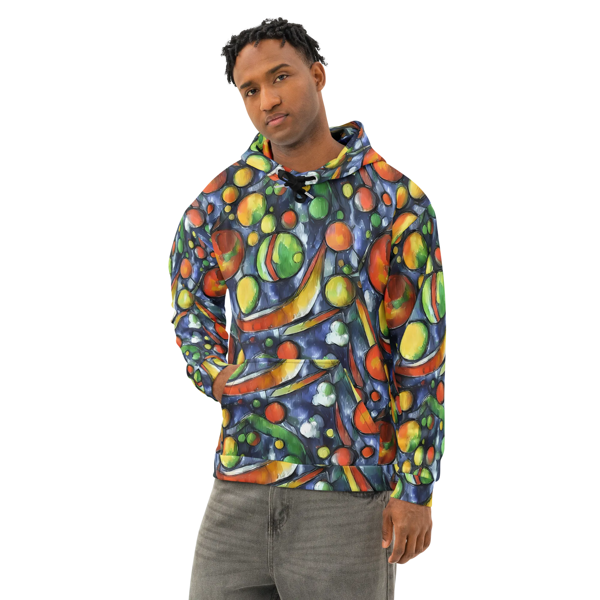 Jewel Tide on Cotton Hoodie — Left Front