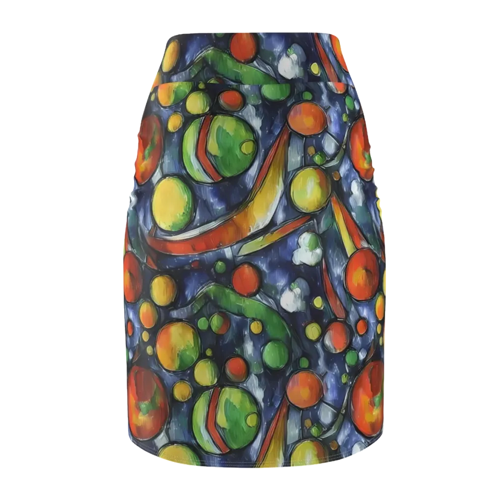 Jewel Tide on Pencil Skirt — Back
