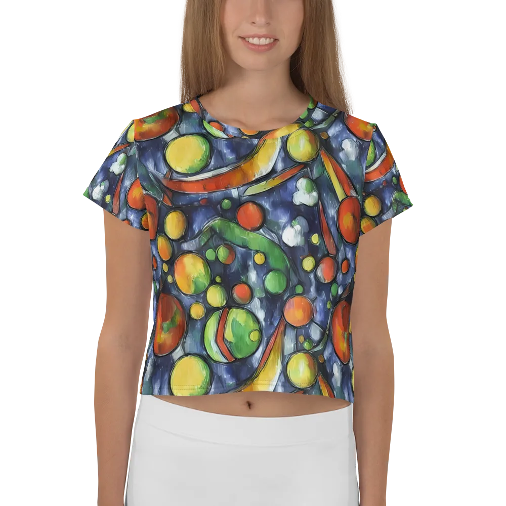 Jewel Tide on Crop Tee — Front