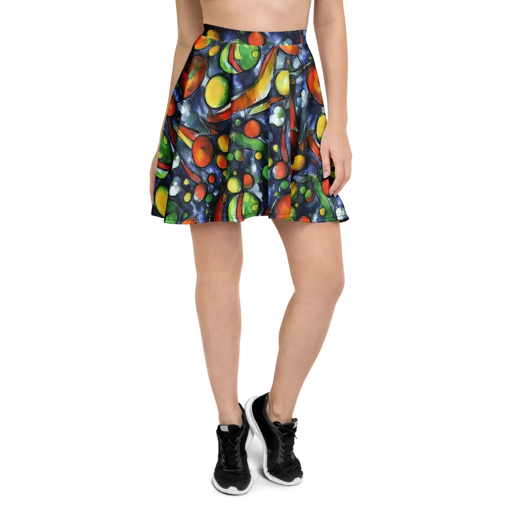 Jewel Tide on Skater Skirt — Front