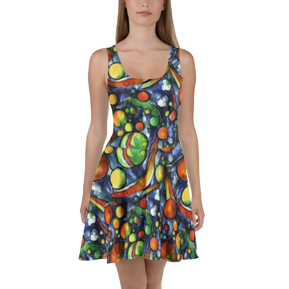 Jewel Tide on Skater Dress — Front