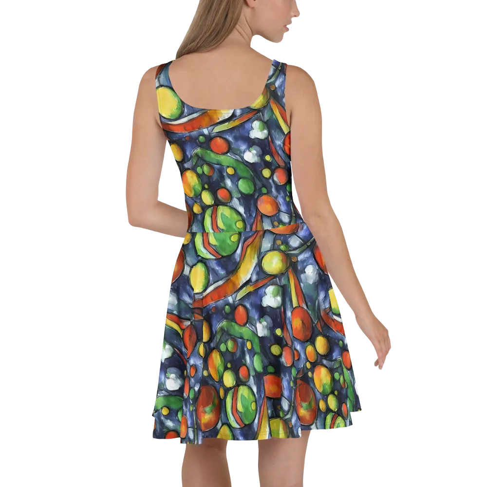 Jewel Tide on Skater Dress — Back