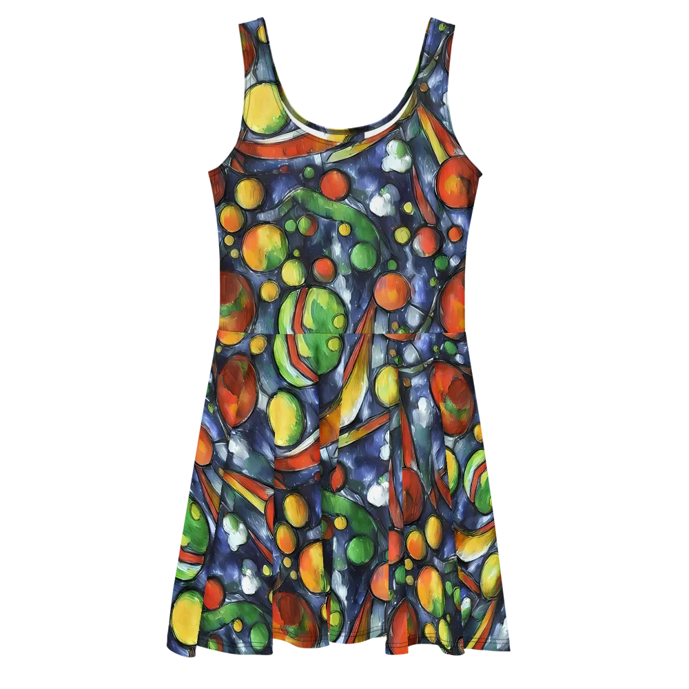 Jewel Tide on Skater Dress — Front