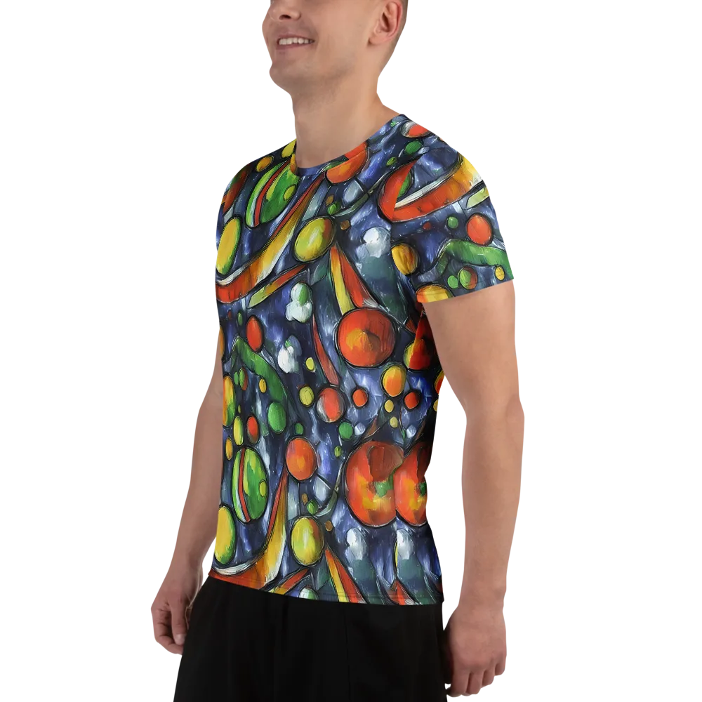 Jewel Tide on Men's Athletic T-Shirt — Left