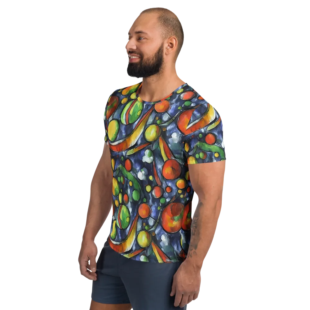 Jewel Tide on Men's Athletic T-Shirt — Left