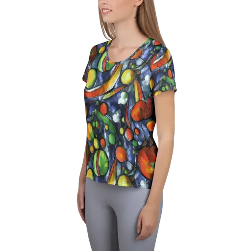Jewel Tide on a Women's Athletic T-Shirt