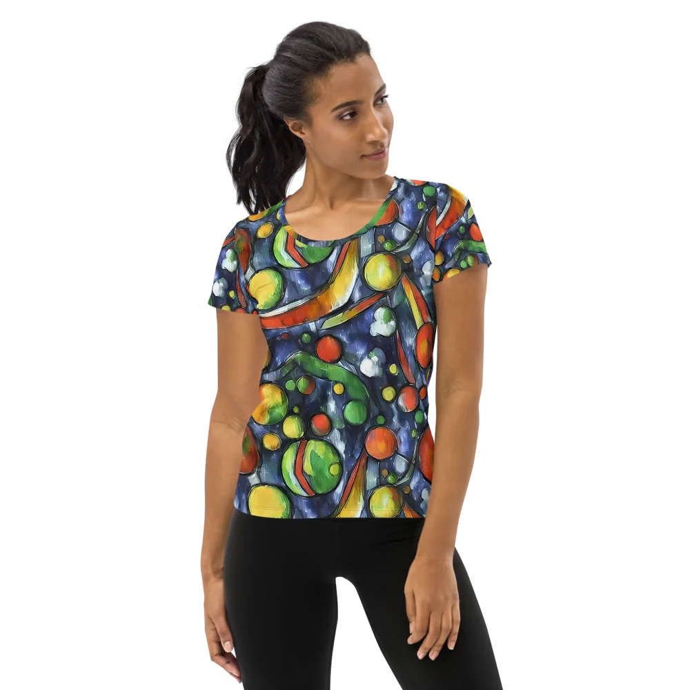 Jewel Tide on Women's Athletic T-Shirt — Front