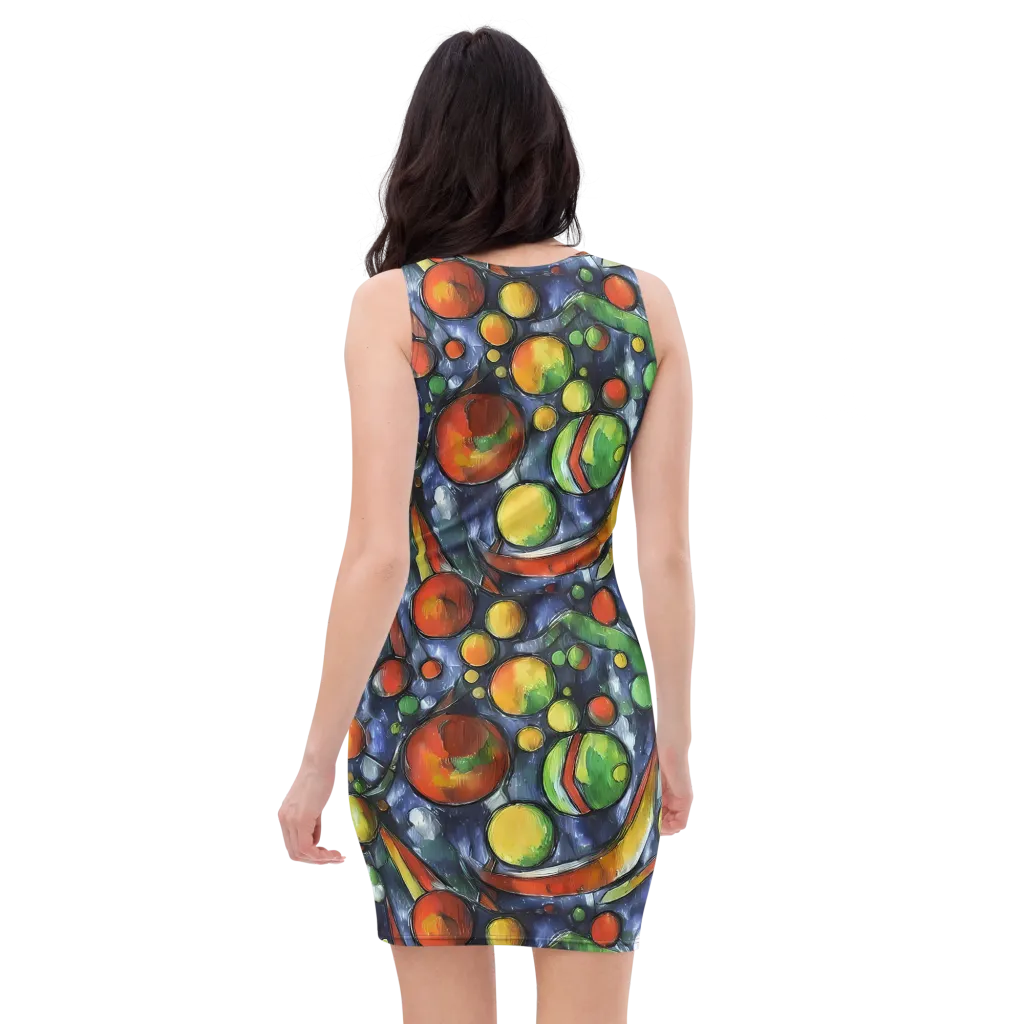 Jewel Tide on Bodycon Dress — Back