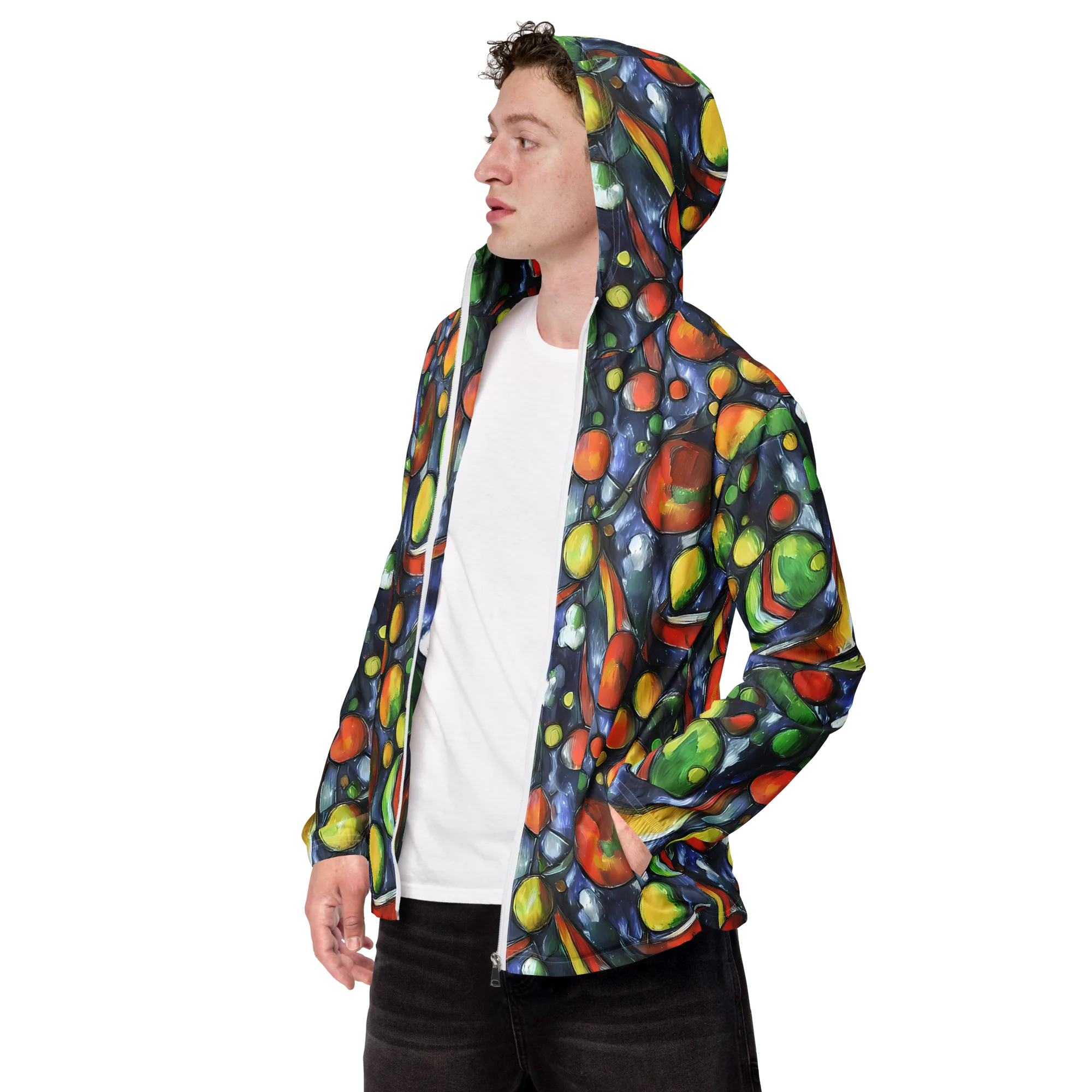 Jewel Tide on Men's Windbreaker — Left Front