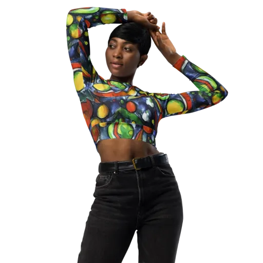 Jewel Tide on a Long Sleeve Crop Top