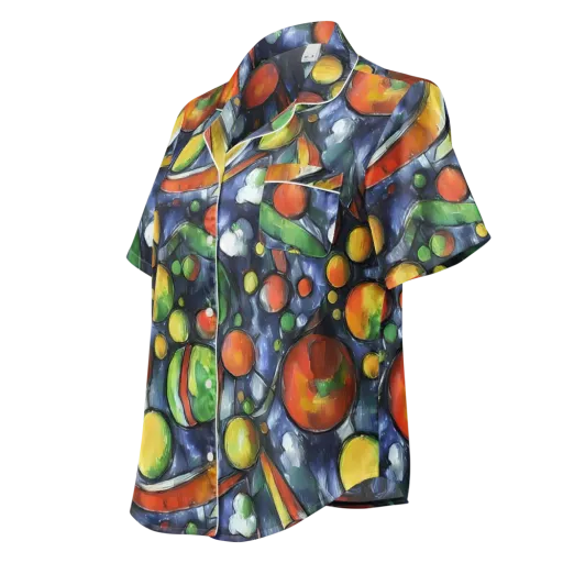 Jewel Tide on a Women's Short Sleeve Pajama Top