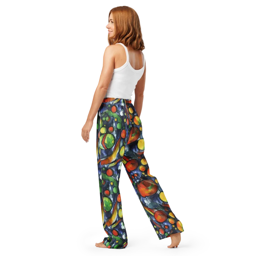 Jewel Tide on Women's Pajama Pants — Back