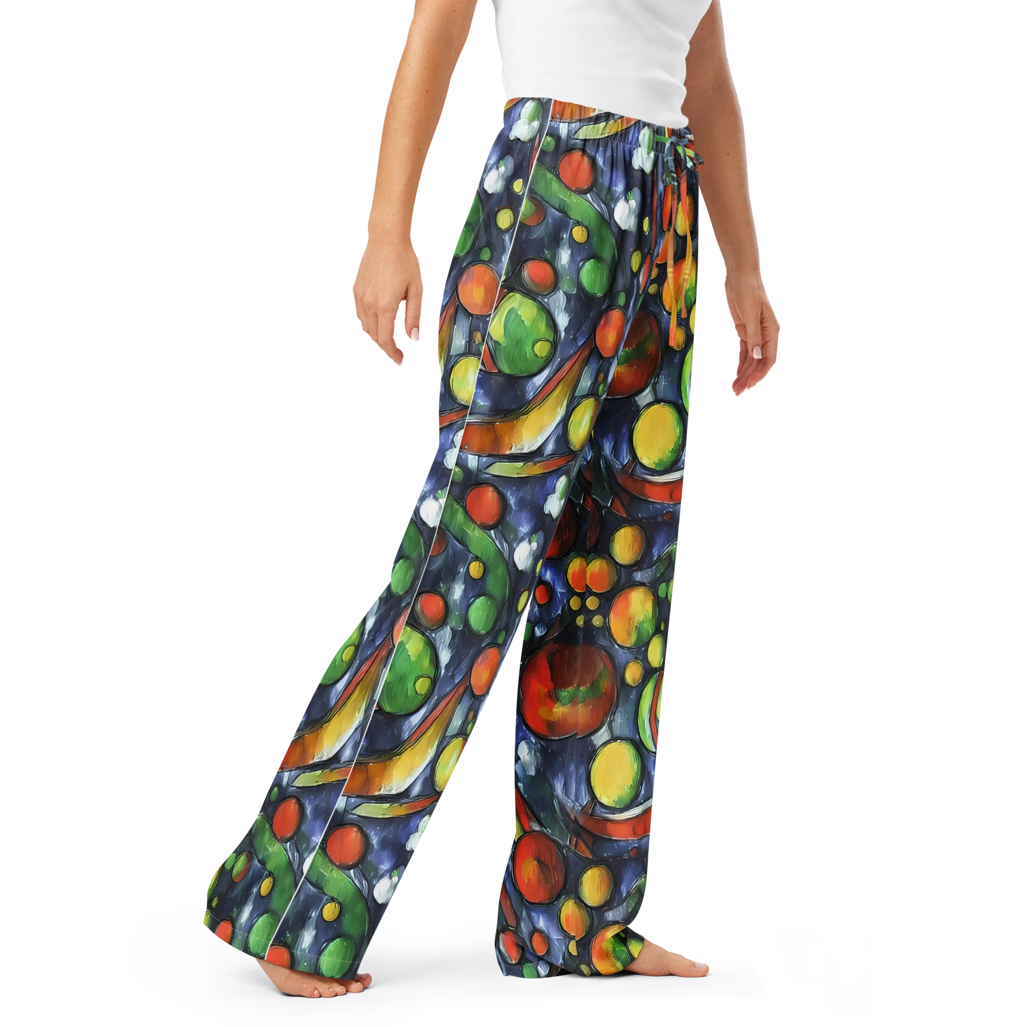 Jewel Tide on Women's Pajama Pants — Right Front