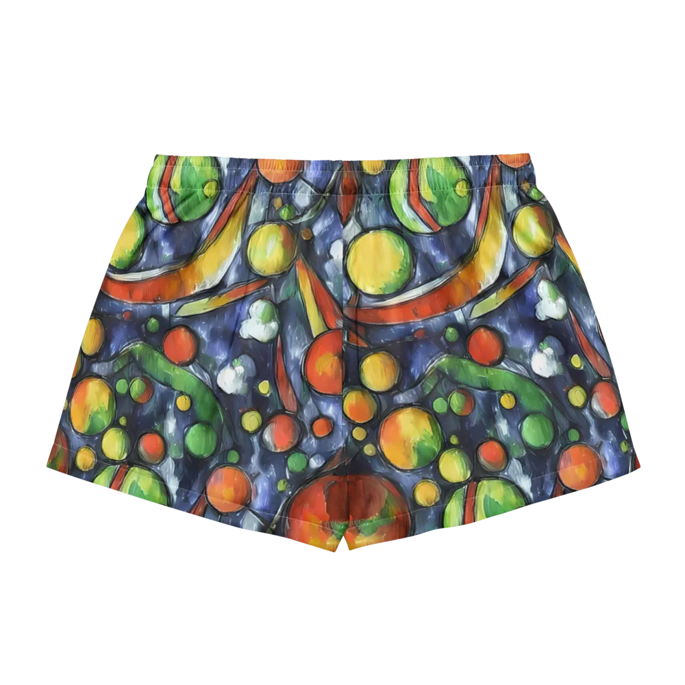 Jewel Tide on Women's Pajama Shorts — Back