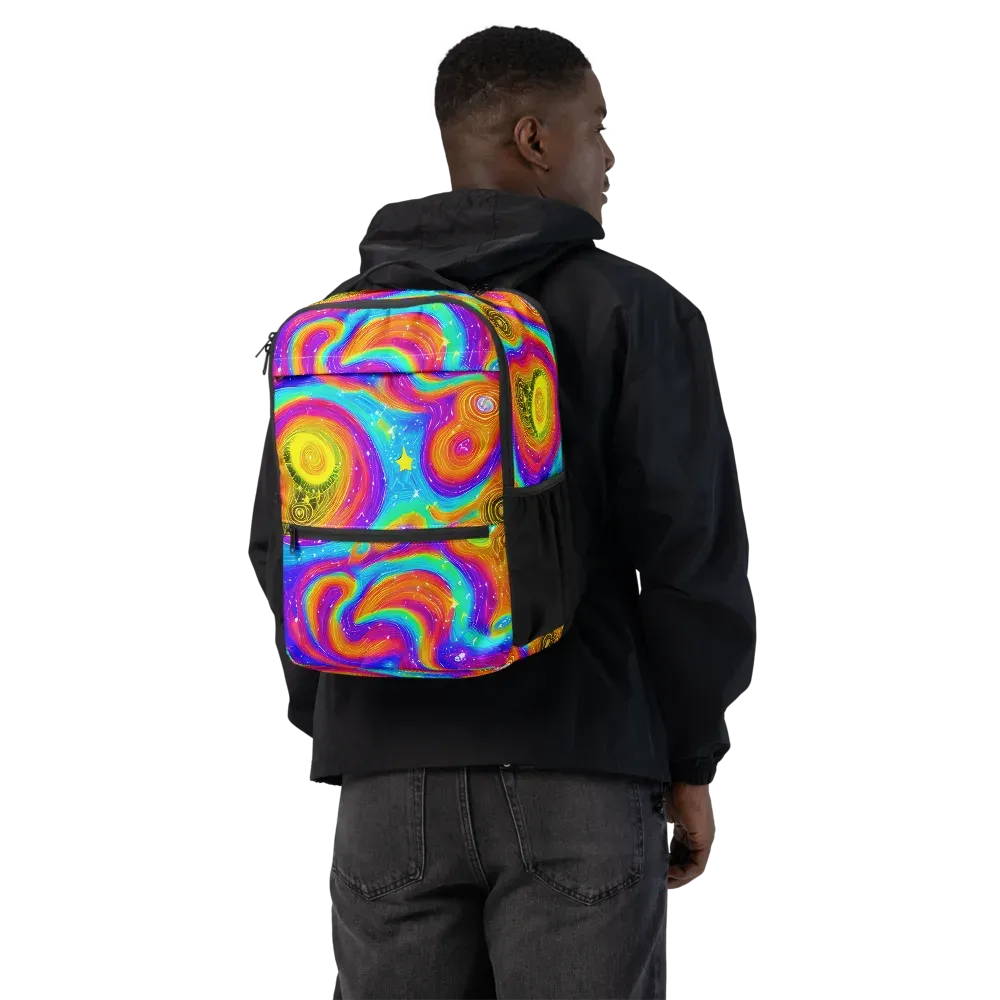 Color Cyclone on Utility Backpack — Back