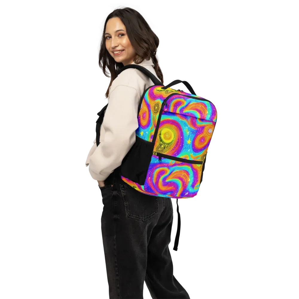 Color Cyclone on Utility Backpack — Back