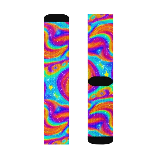 Color Cyclone on a Socks