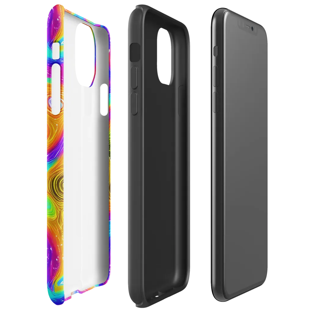 Color Cyclone on Tough Case for iPhone® — Right