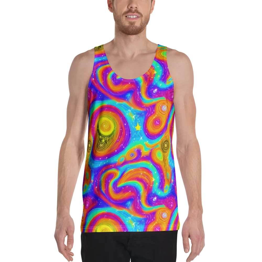 Color Cyclone on Men's Tank Top — Front