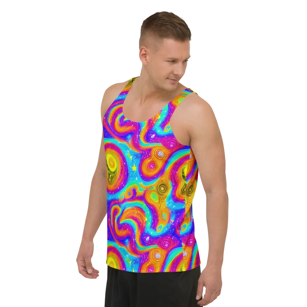 Color Cyclone on Men's Tank Top — Left Front