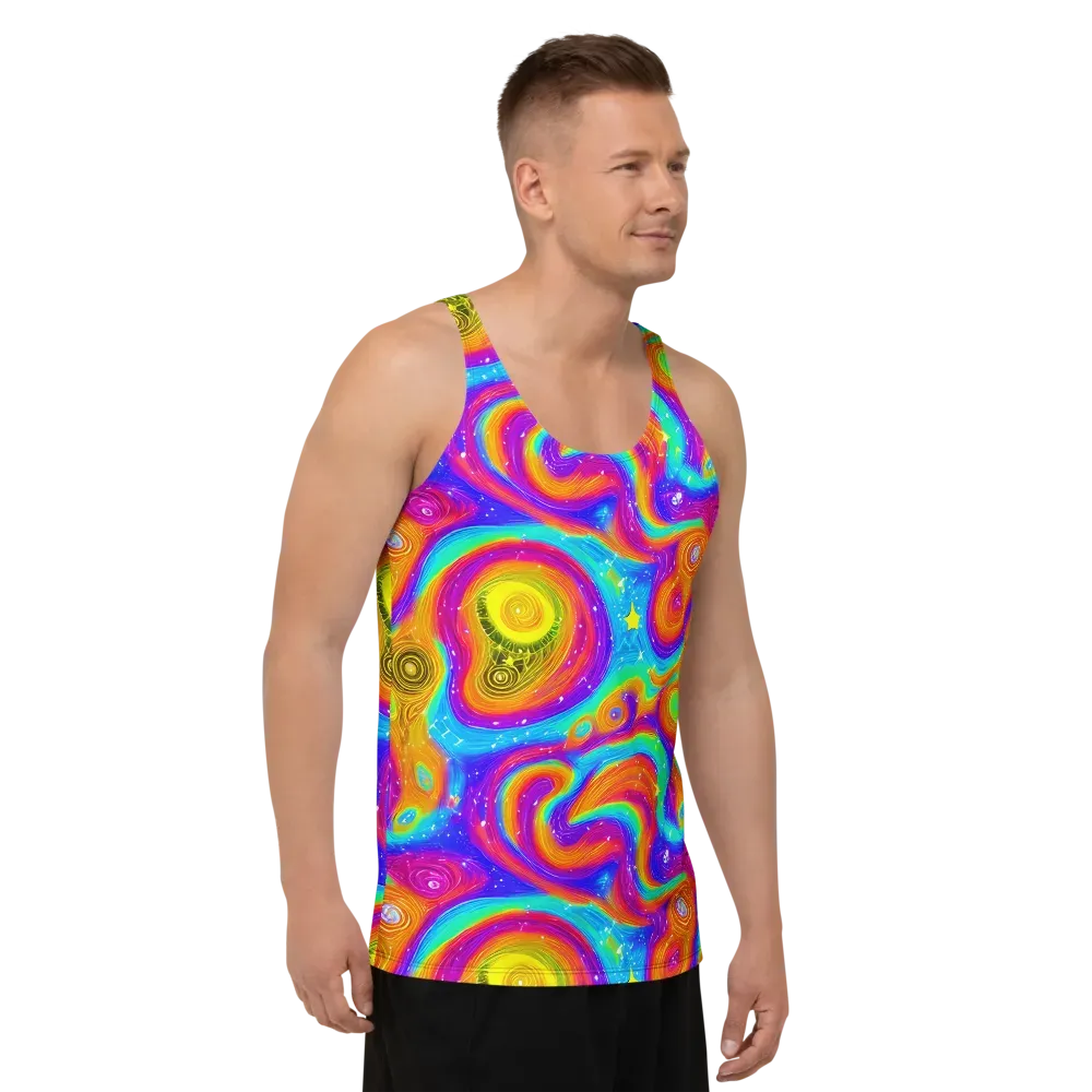 Color Cyclone on Men's Tank Top — Right Front