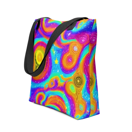 Color Cyclone on a Tote Bag