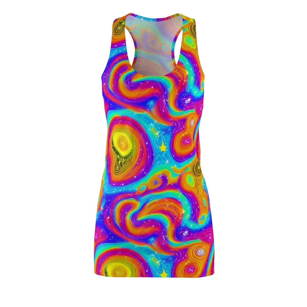 Color Cyclone on Racerback Dress — Front