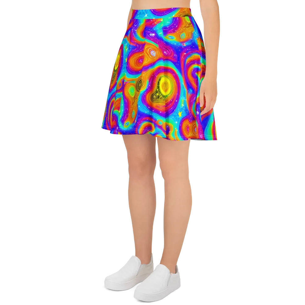 Color Cyclone on Skater Skirt — Left