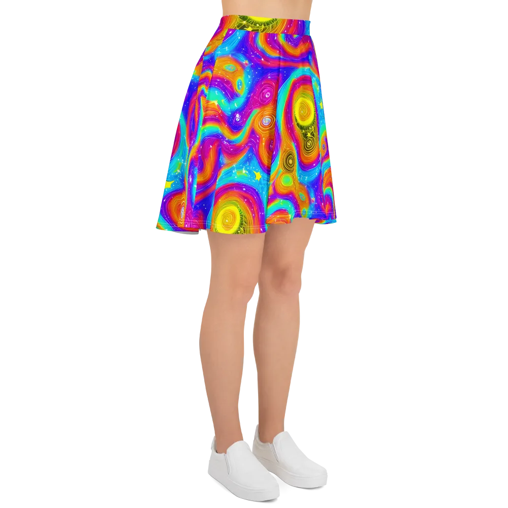 Color Cyclone on Skater Skirt — Right
