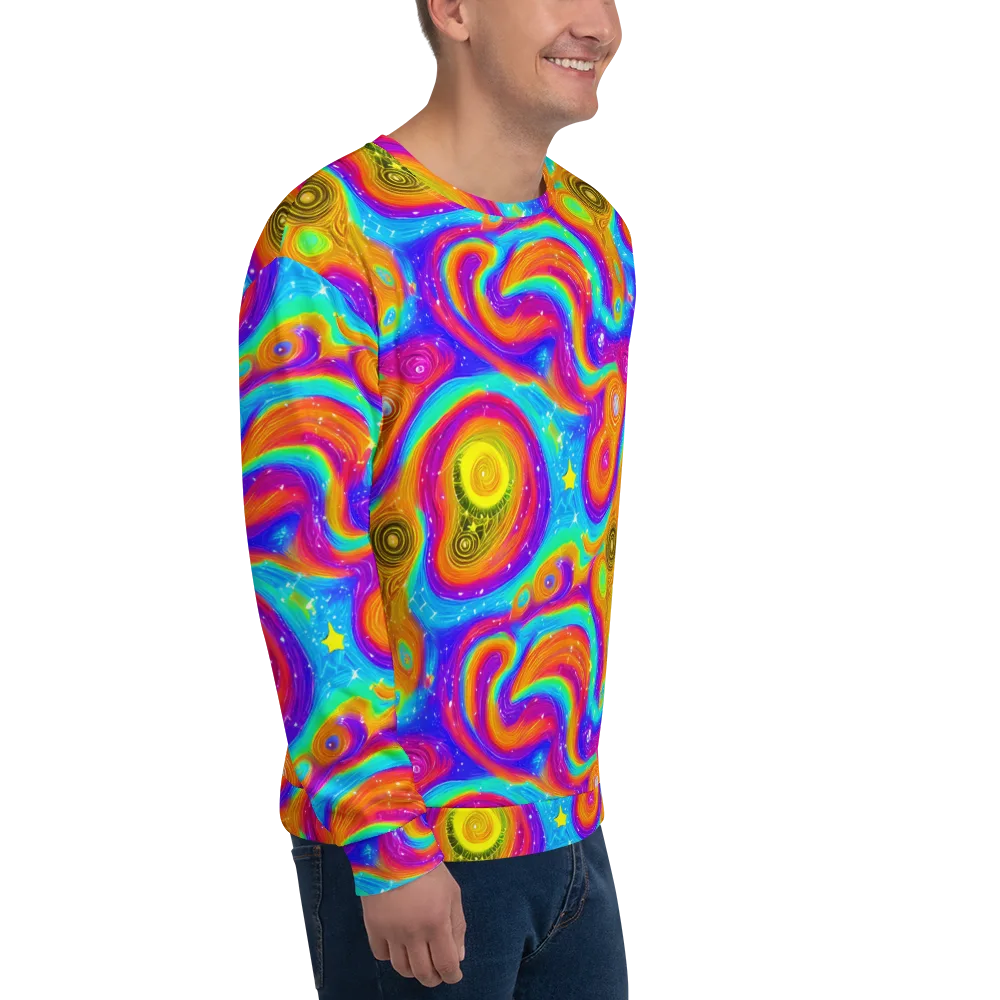 Color Cyclone on Sweatshirt — Right Front