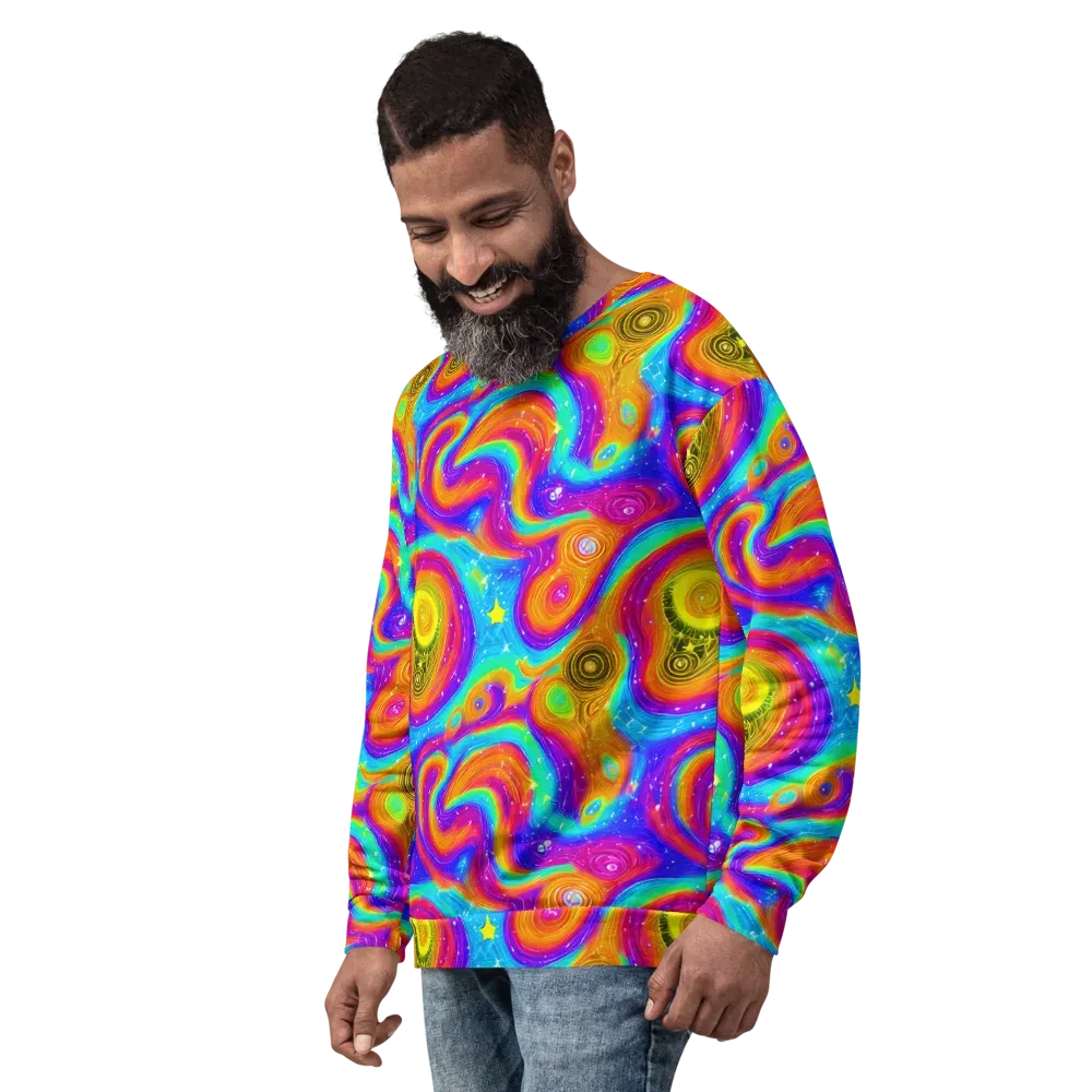 Color Cyclone on Sweatshirt — Left Front