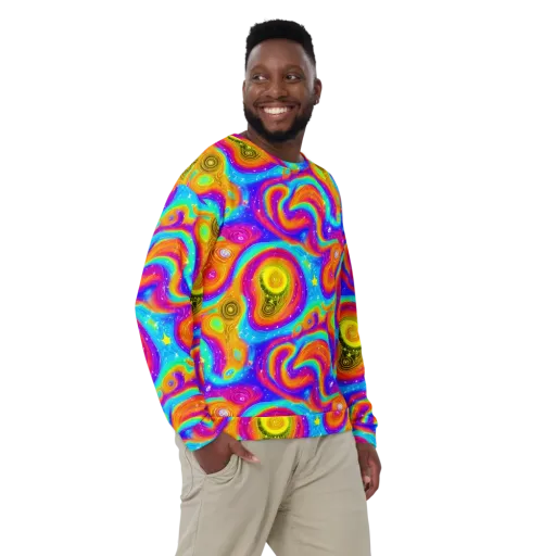 Color Cyclone on a Sweatshirt