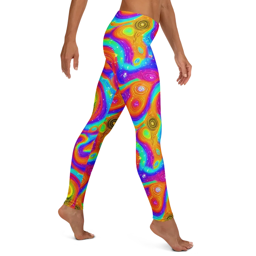 Color Cyclone on Leggings — Right