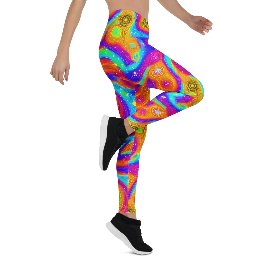 Color Cyclone on Leggings — Right