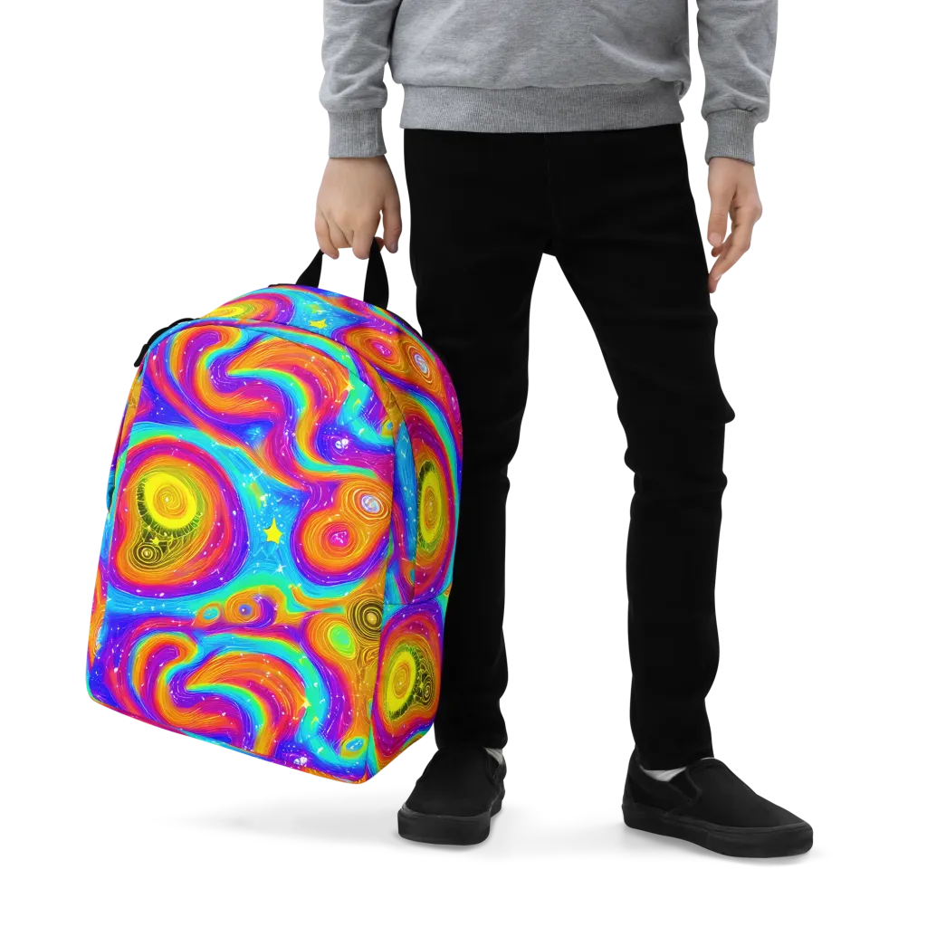 Color Cyclone on Minimalist Backpack — Zoomed-in