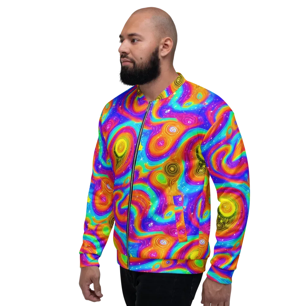 Color Cyclone on Bomber Jacket — Left