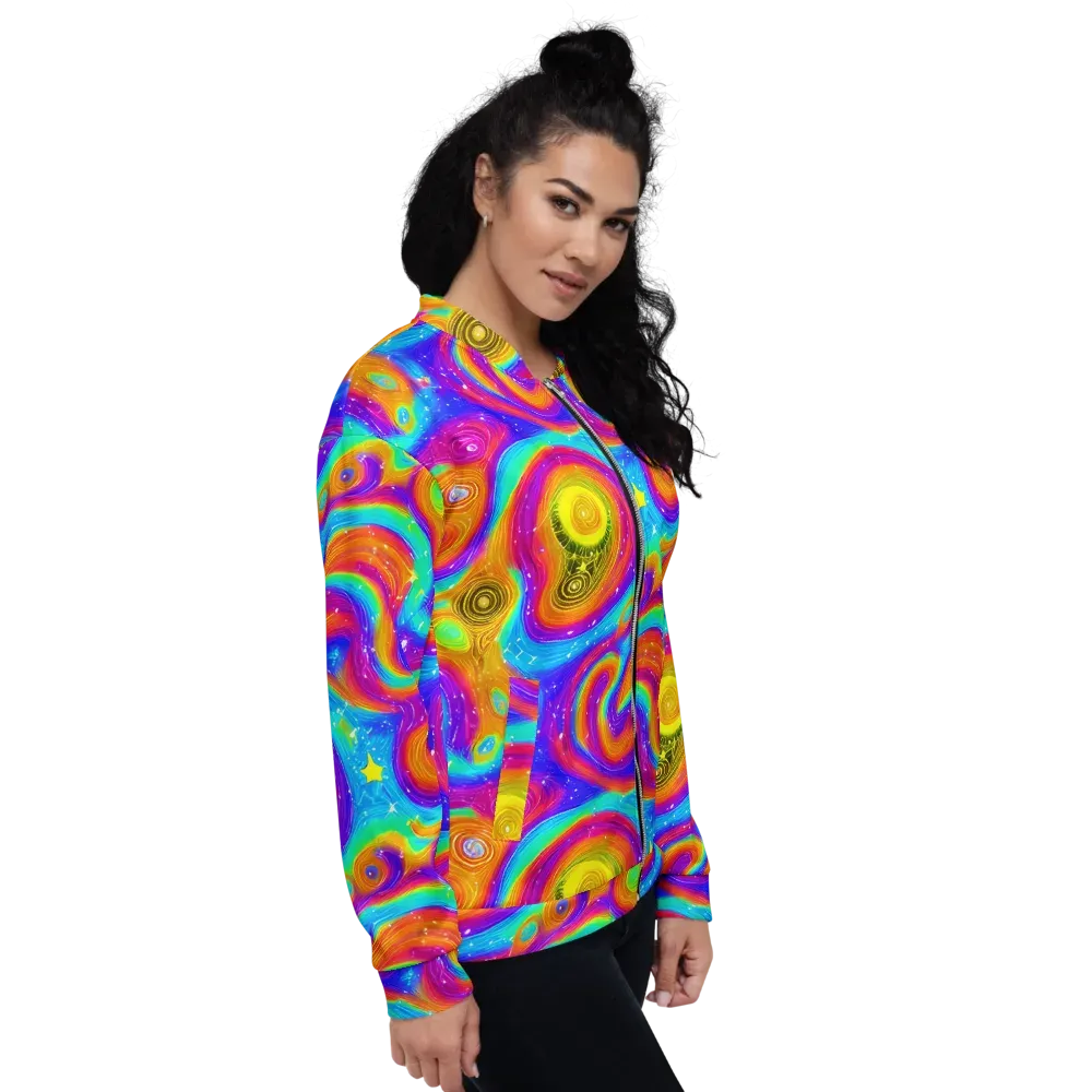Color Cyclone on Bomber Jacket — Right