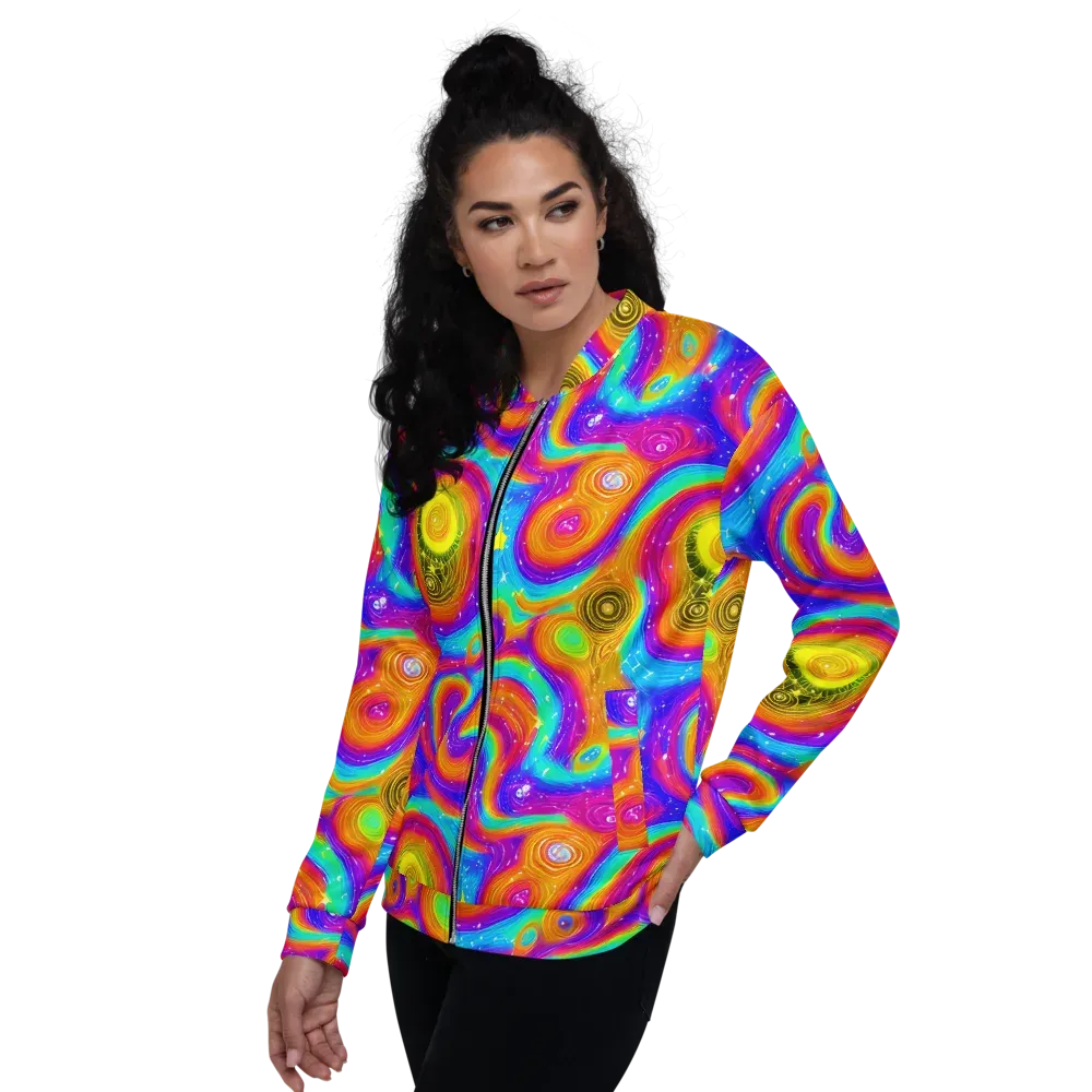 Color Cyclone on Bomber Jacket — Left