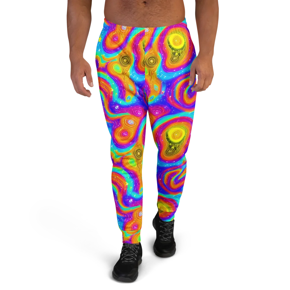 Color Cyclone on Men's Joggers — Front