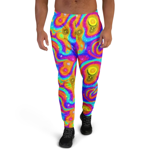 Color Cyclone on a Men's Joggers