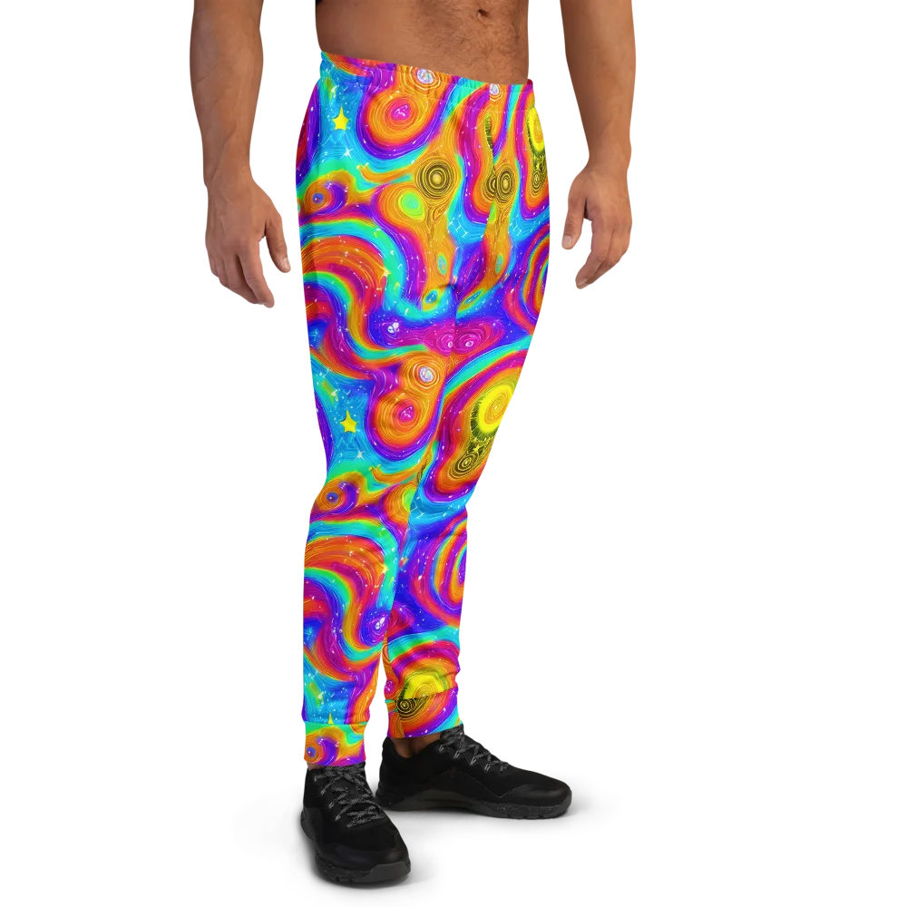Color Cyclone on Men's Joggers — Right