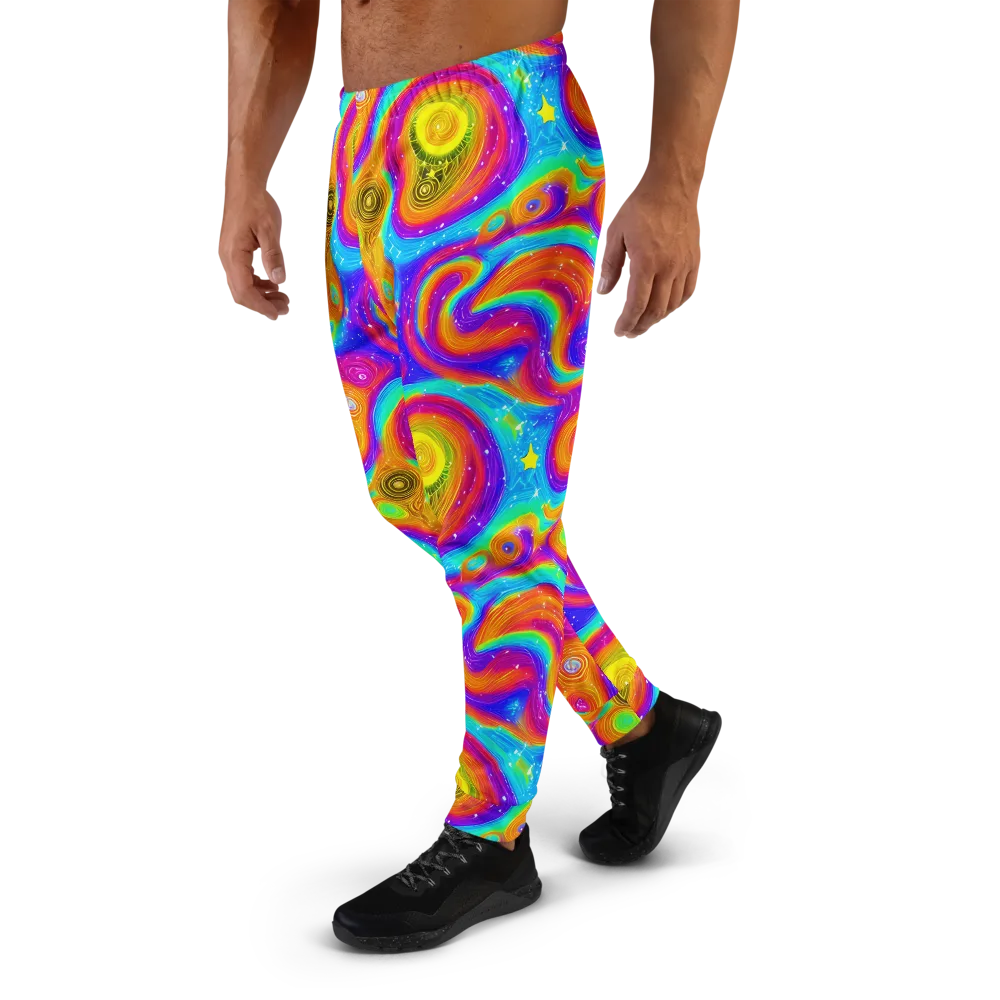 Color Cyclone on Men's Joggers — Left