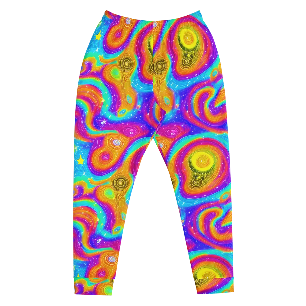 Color Cyclone on Men's Joggers — Front
