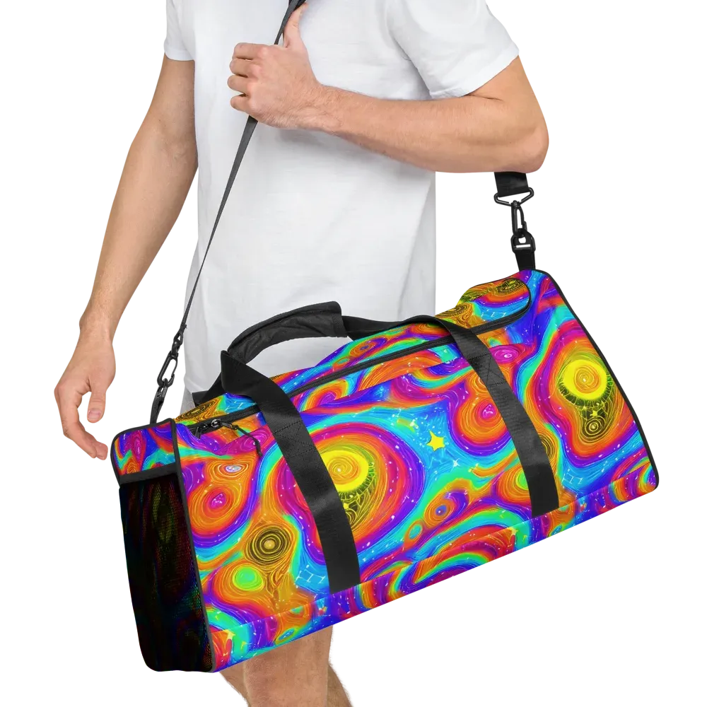 Color Cyclone on Duffle Bag — Right Front