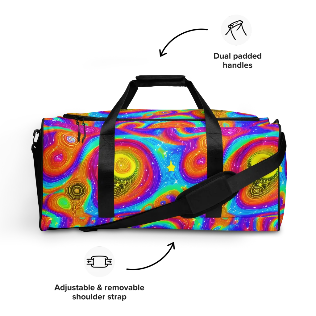 Color Cyclone on Duffle Bag — Front
