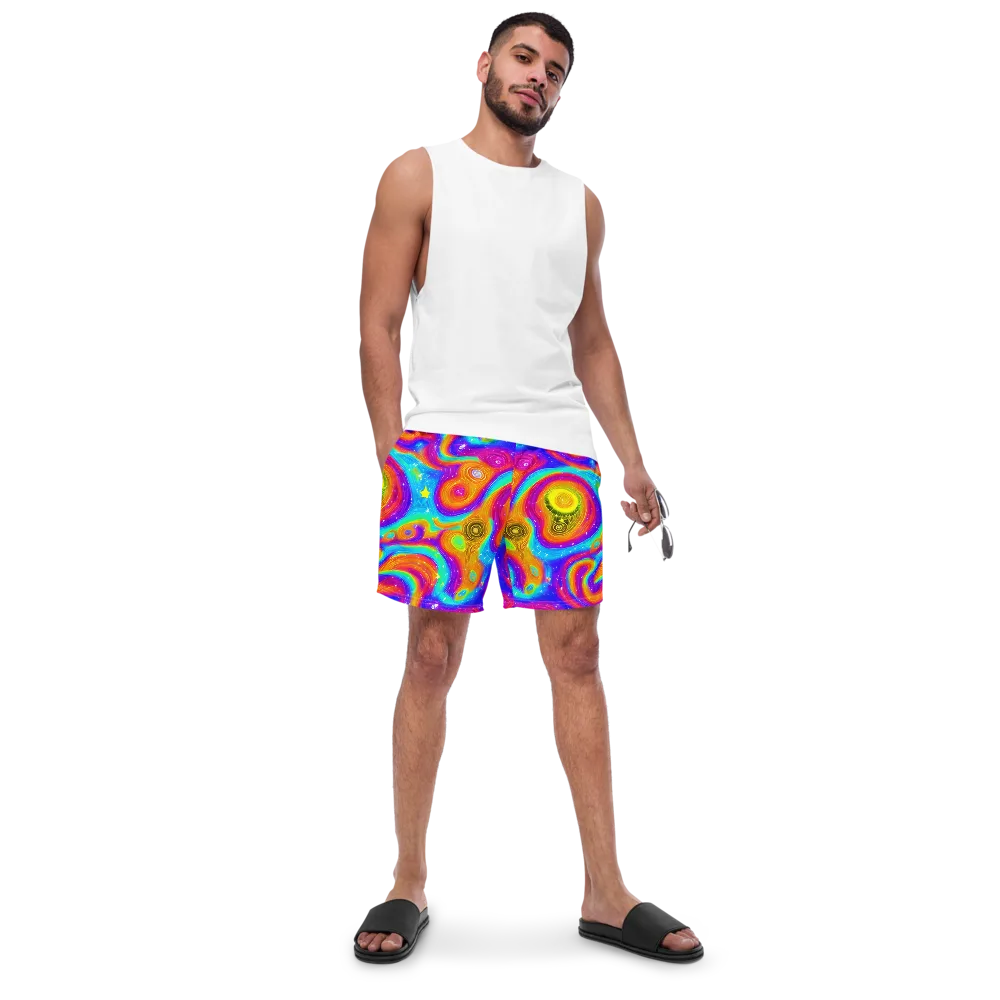 Color Cyclone on Swim Trunks — Front