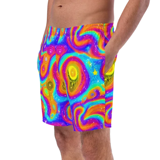 Color Cyclone on a Swim Trunks